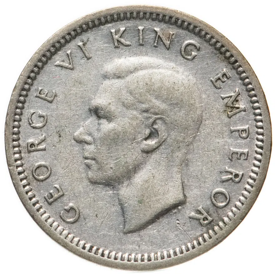 Новая Зеландия 3 пенса (pence) 1941