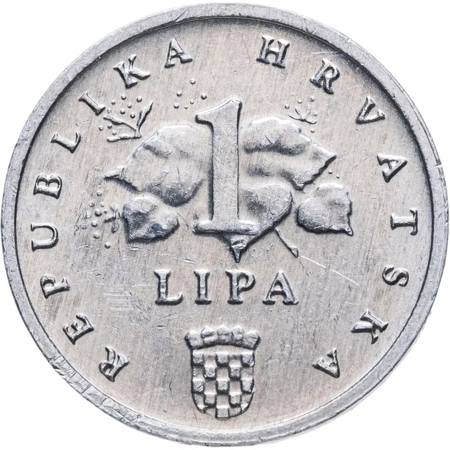 Хорватия 1 липа (lipa) 1993, реверс