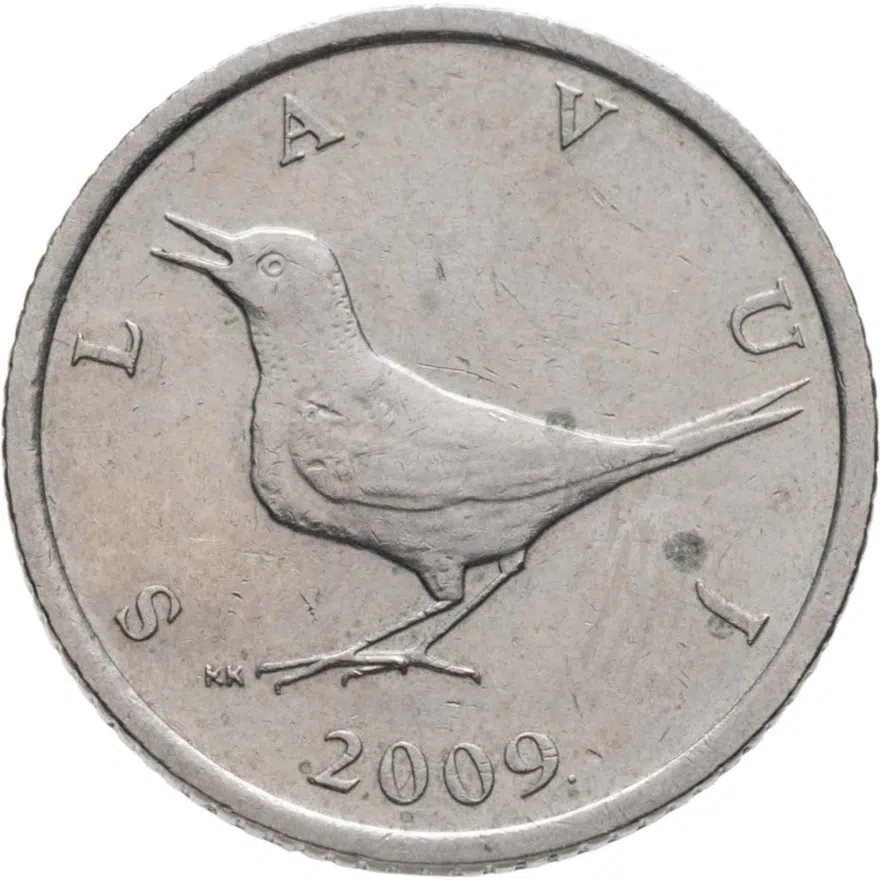 Хорватия 1 куна (kuna) 2009, реверс
