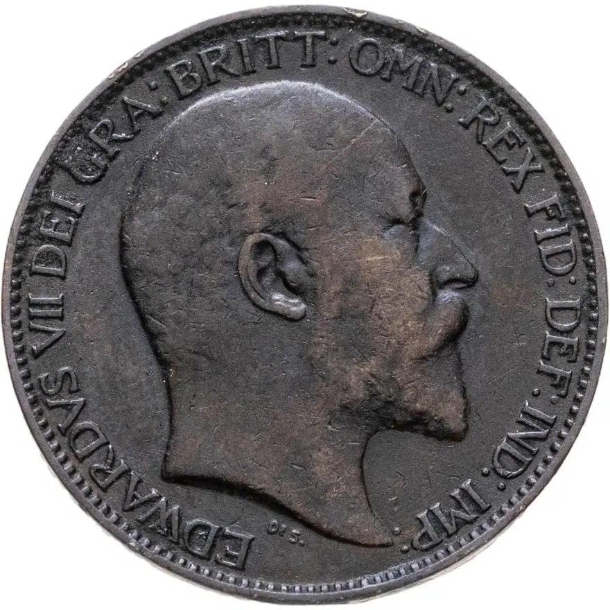 Великобритания 1 фартинг (farthing) 1904, реверс