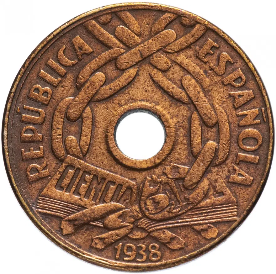 Испания 25 сентимо (centimos) 1938