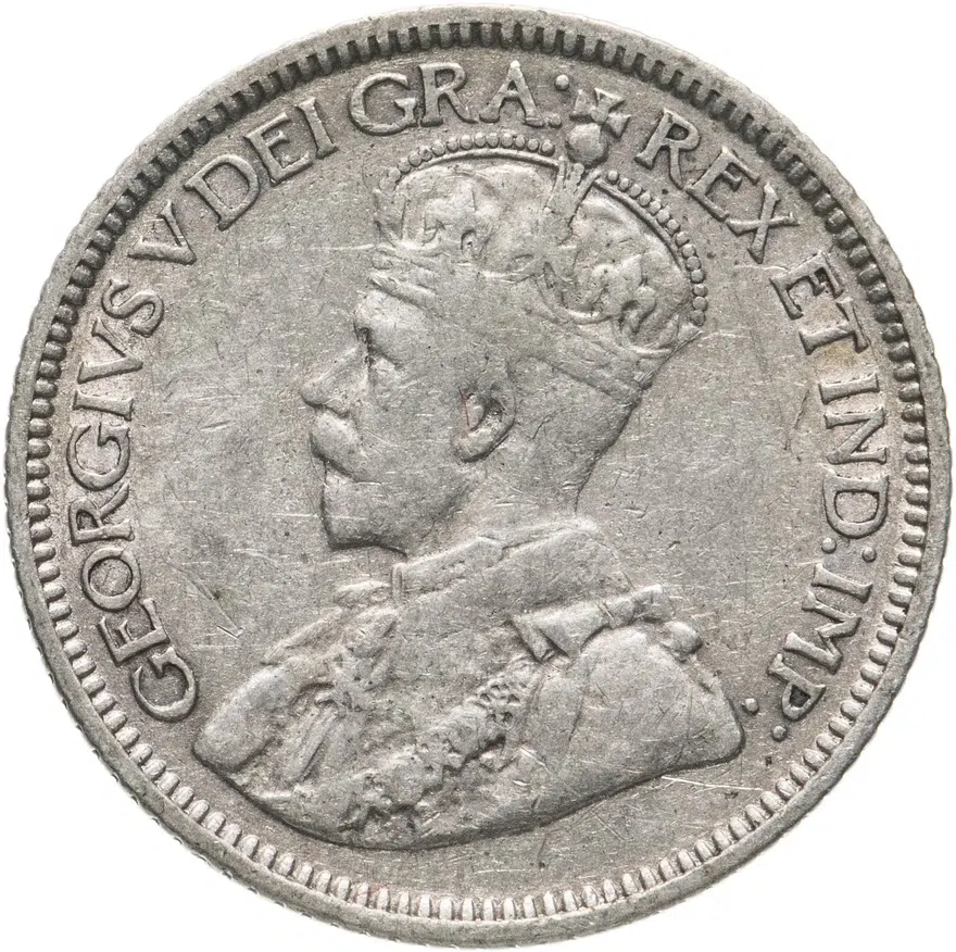 Канада 10 центов (cents) 1933