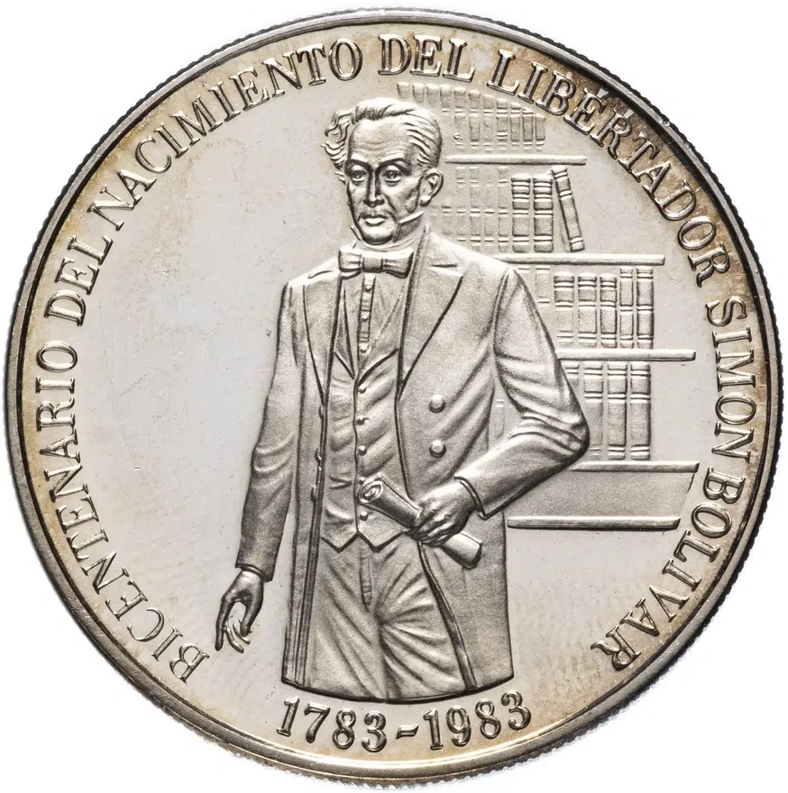 Венесуэла 100 боливаров (bolivares) 1983 "200 лет со дня рождения Симона Боливара"