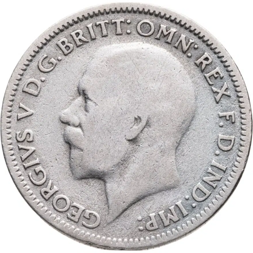 Великобритания 6 пенсов (pence) 1935, аверс