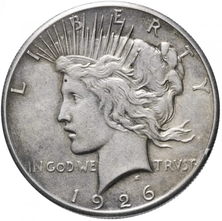 США 1 доллар (dollar) 1926 без знака монетного двора, аверс