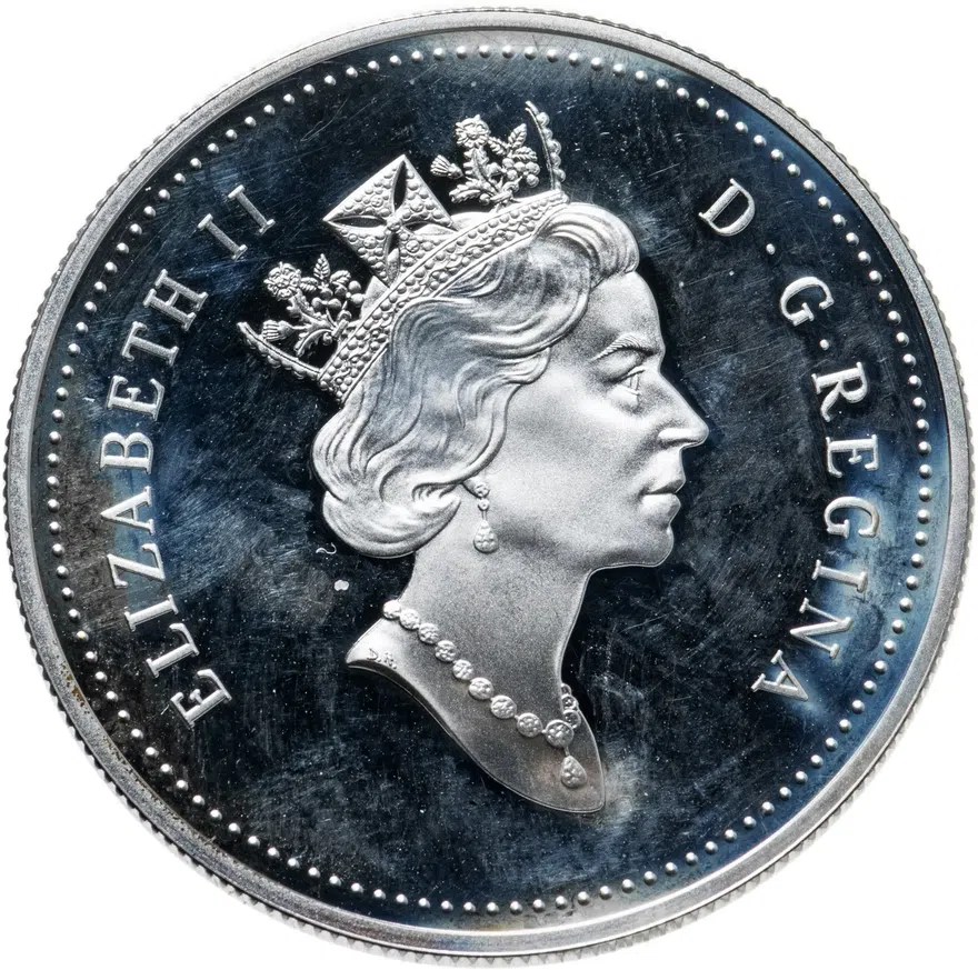 Канада 1 доллар (dollar) 1995 "325 лет Компании Гудзонова залива", реверс