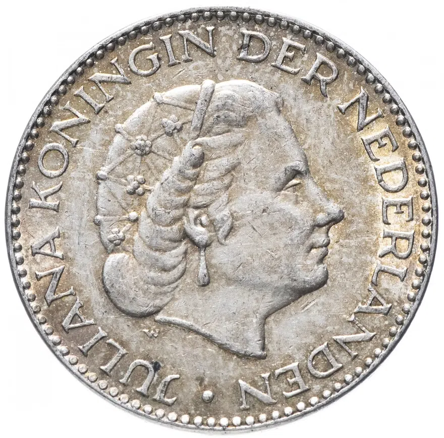 Нидерланды 1 гульден (gulden) 1954, реверс