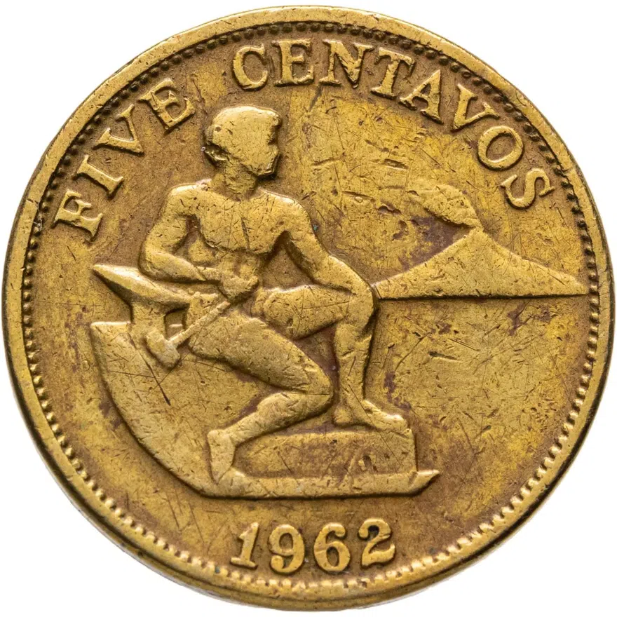 Филиппины 5 сентаво (centavos) 1962