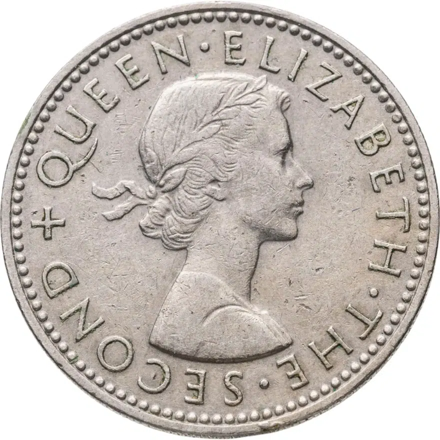 Новая Зеландия 1 шиллинг (shilling) 1962, реверс