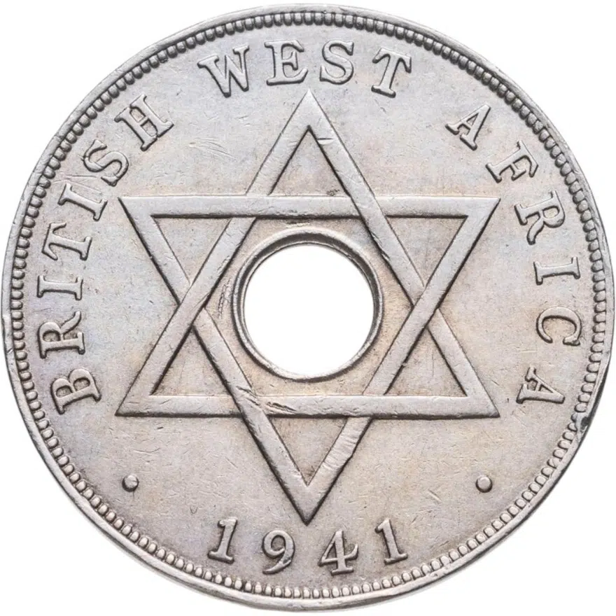 Британская Западная Африка 1 пенни (penny) 1941