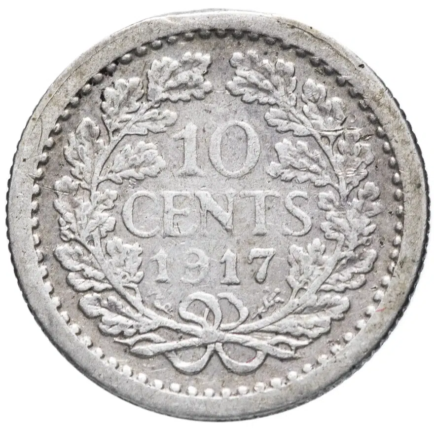 Нидерланды 10 центов (cents) 1917