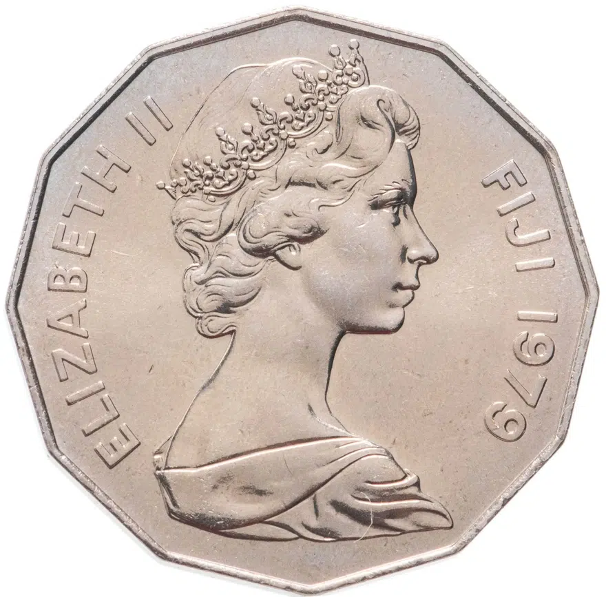 Фиджи 50 центов (cents) 1979  ФАО - 100 лет появлению индийцев на Фиджи, реверс