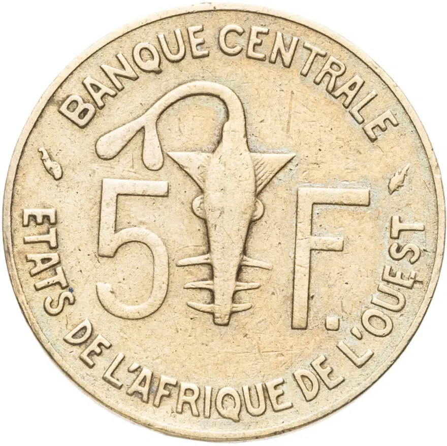 Западная Африка (BCEAO) 5 франков (francs) 1975