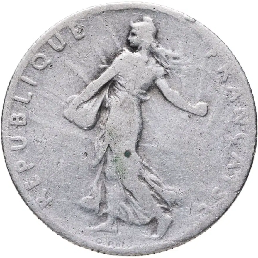 Франция 50 сантимов (centimes) 1899, реверс