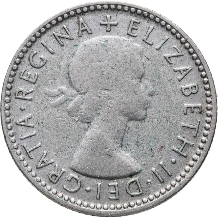 Австралия 6 пенсов (pence) 1954, реверс