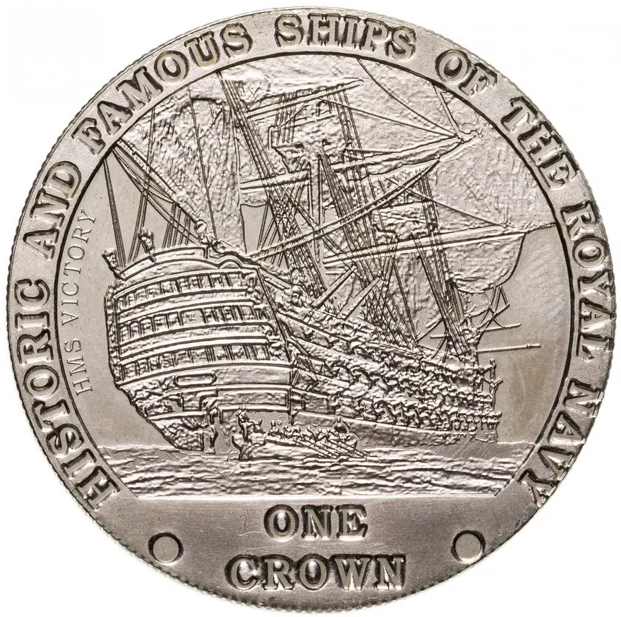Тристан-да-кунья 1 крона 2008 "Знаменитые корабли Королевского флота - HMS Victory"