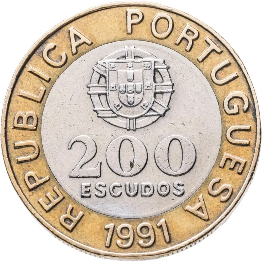 Португалия 200 эскудо (escudos) 1991, реверс