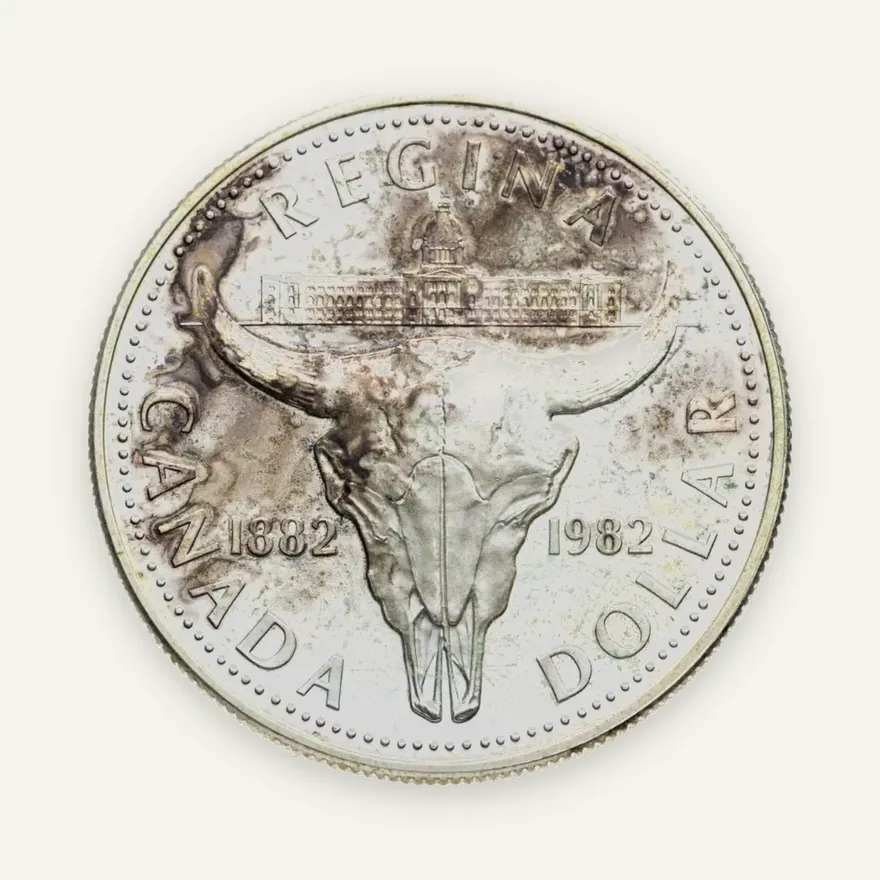 Канада 1 доллар (dollar) 1982  100 лет городу Реджайна