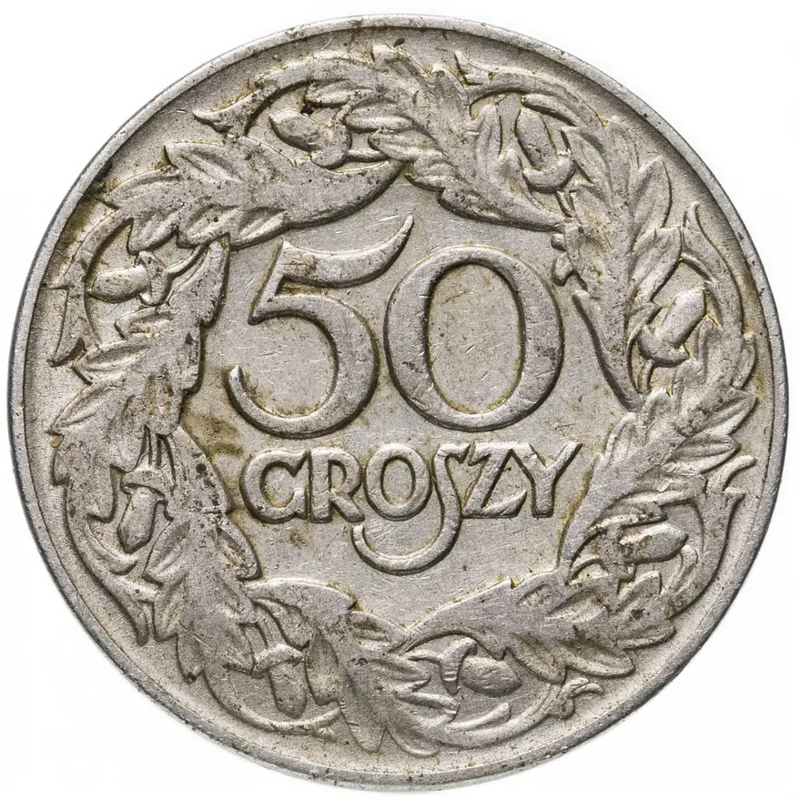 Польша 50 грошей (groszy) 1923, аверс