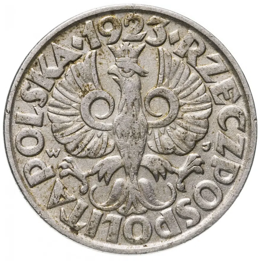 Польша 50 грошей (groszy) 1923, реверс