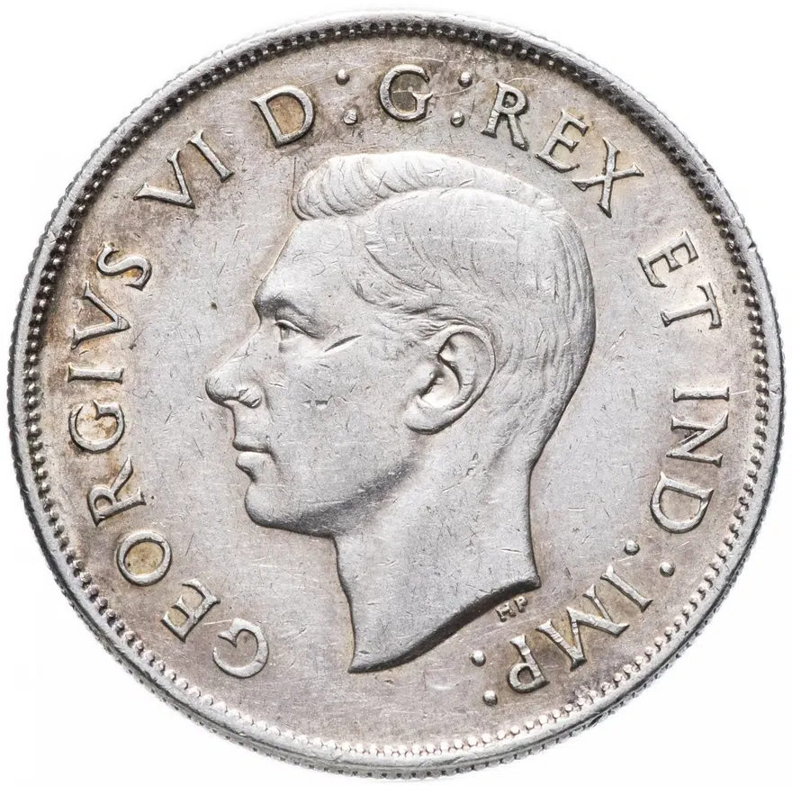 Канада 50 центов (cents) 1944, реверс