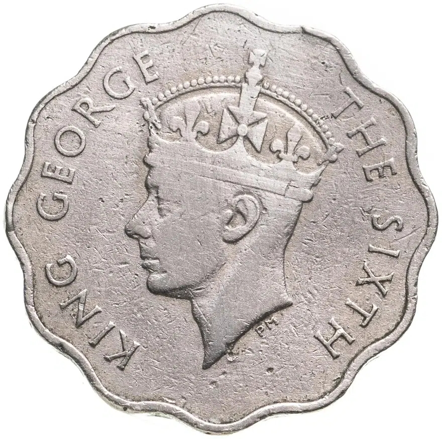 Сейшелы 10 центов (cents) 1951, реверс