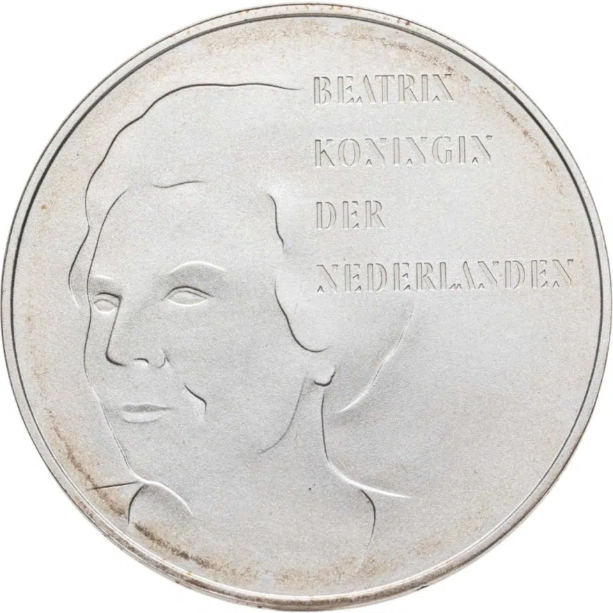 Нидерланды 50 гульденов (gulden) 1995  50 лет освобождению, реверс