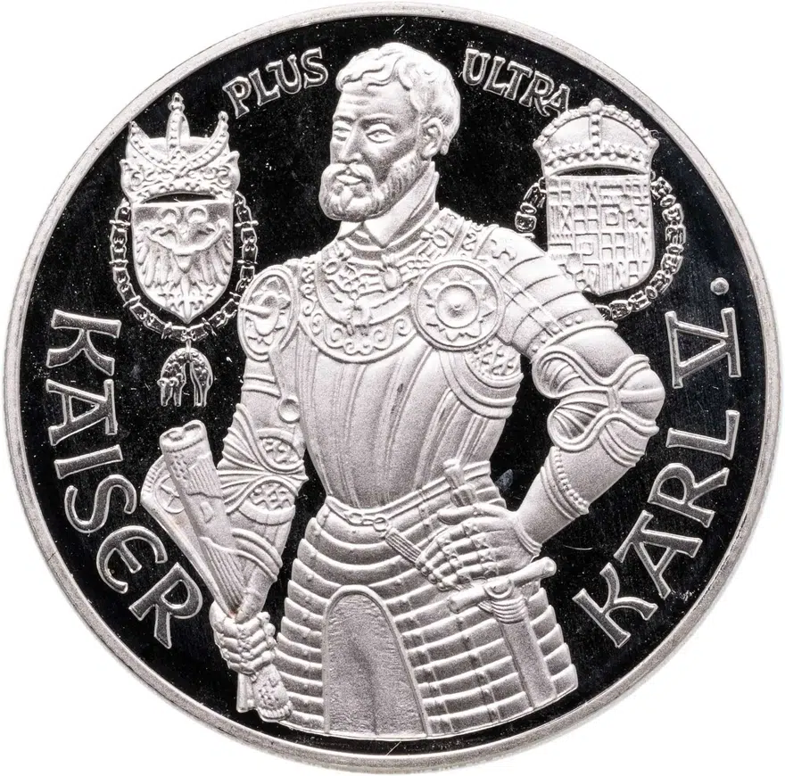 Австрия 100 шиллингов (shillings) 1992  Карл V
