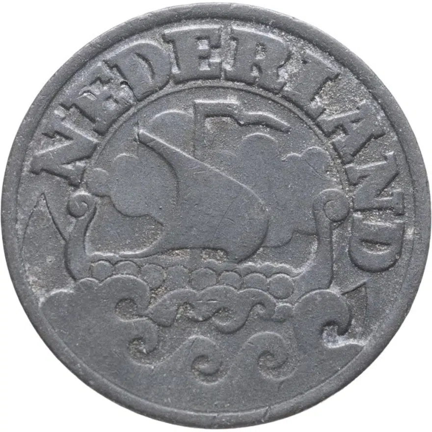 Нидерланды 25 центов (cents) 1942, реверс