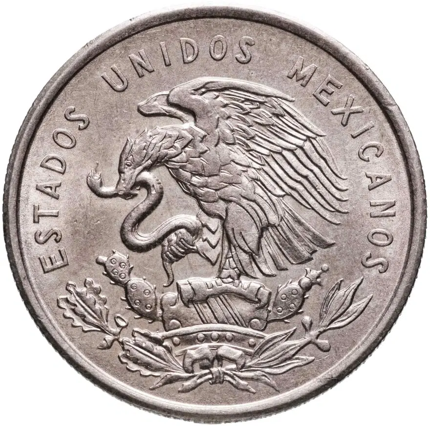 Мексика 50 сентаво (centavos) 1950, реверс