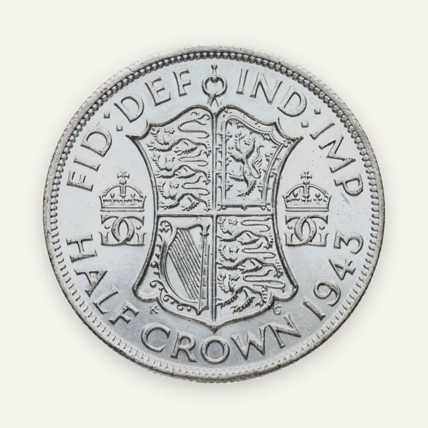 Великобритания 1/2 кроны (crown) 1943