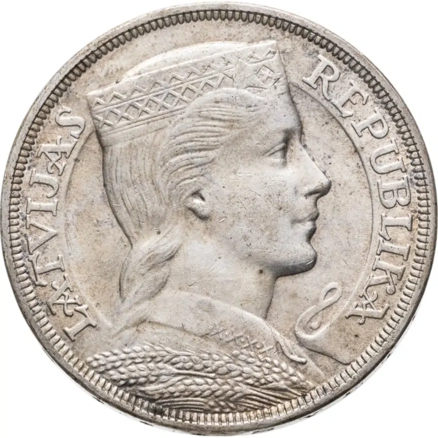 Латвия 5 латов (lati) 1931, реверс