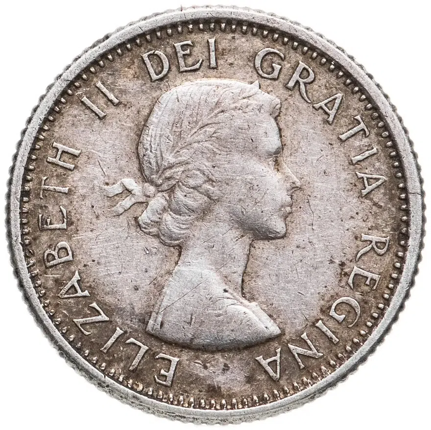 Канада 10 центов (cents) 1962, аверс