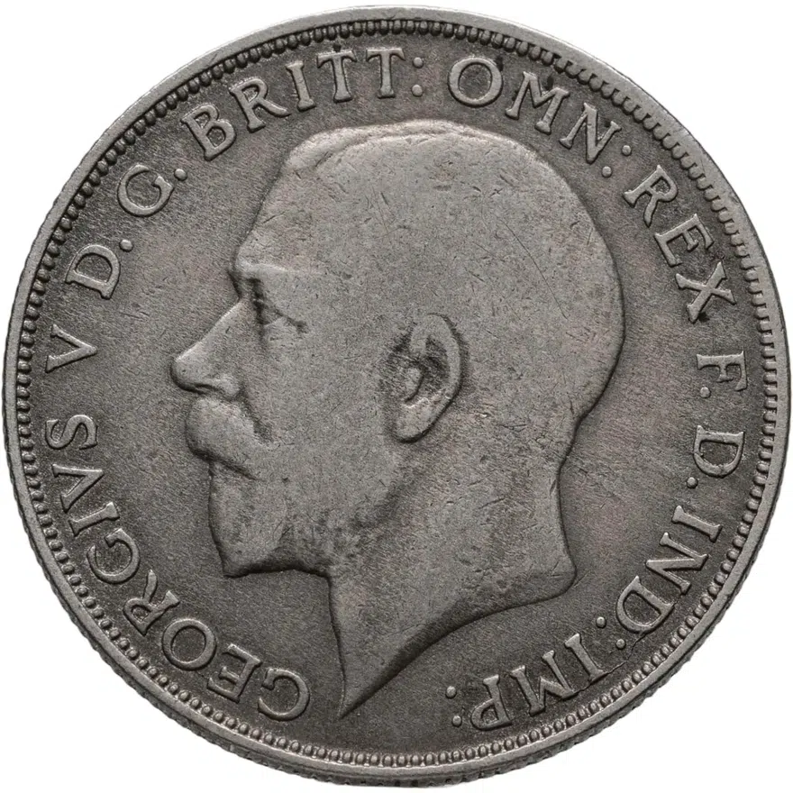 Великобритания 2 шиллинга (флорин, shillings) 1921, аверс
