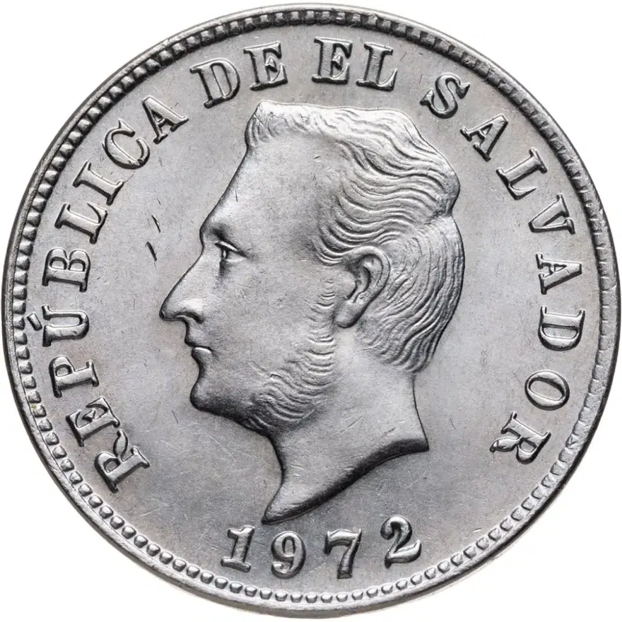 Сальвадор 5 сентаво (centavos) 1972