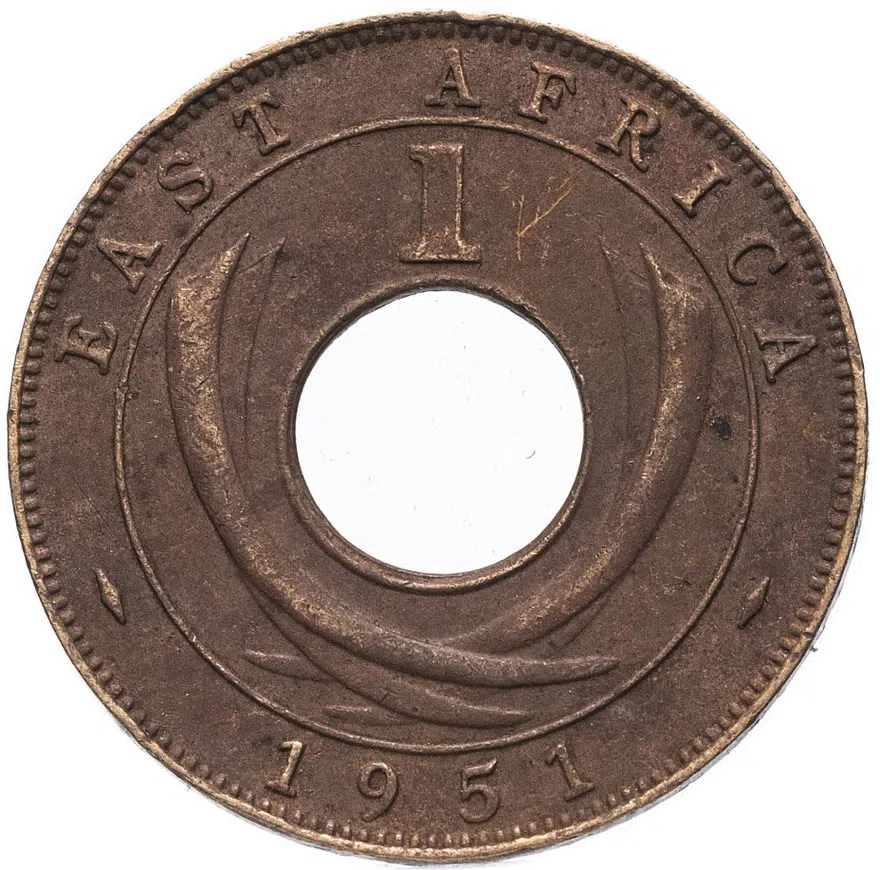 Британская Восточная Африка 1 цент (cent) 1935-1962 (случайный год)