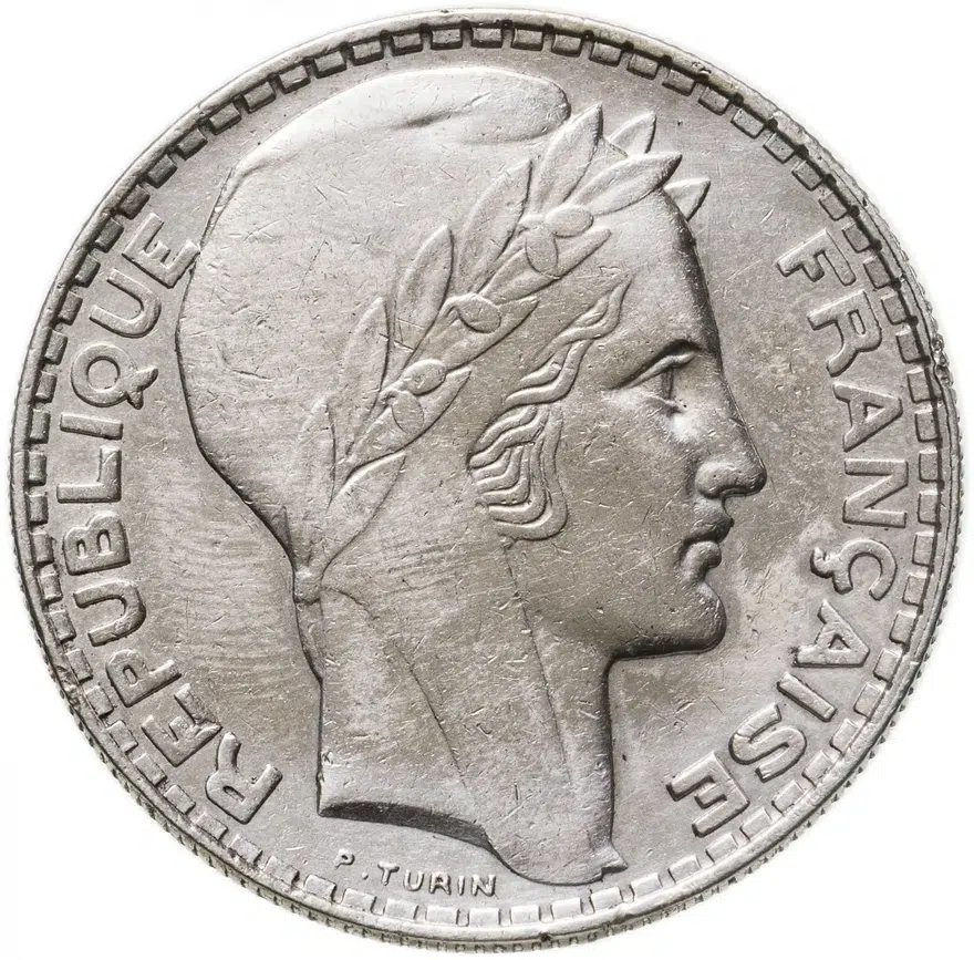 Франция 20 франков (francs) 1929