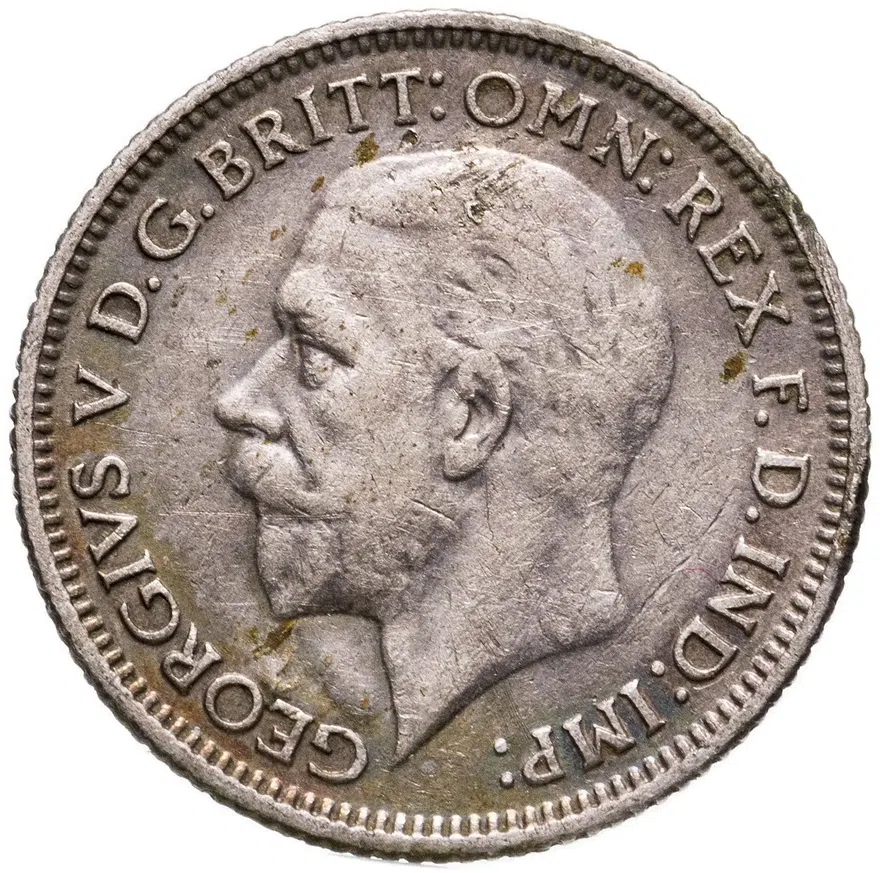 Великобритания 6 пенсов (pence) 1930, реверс