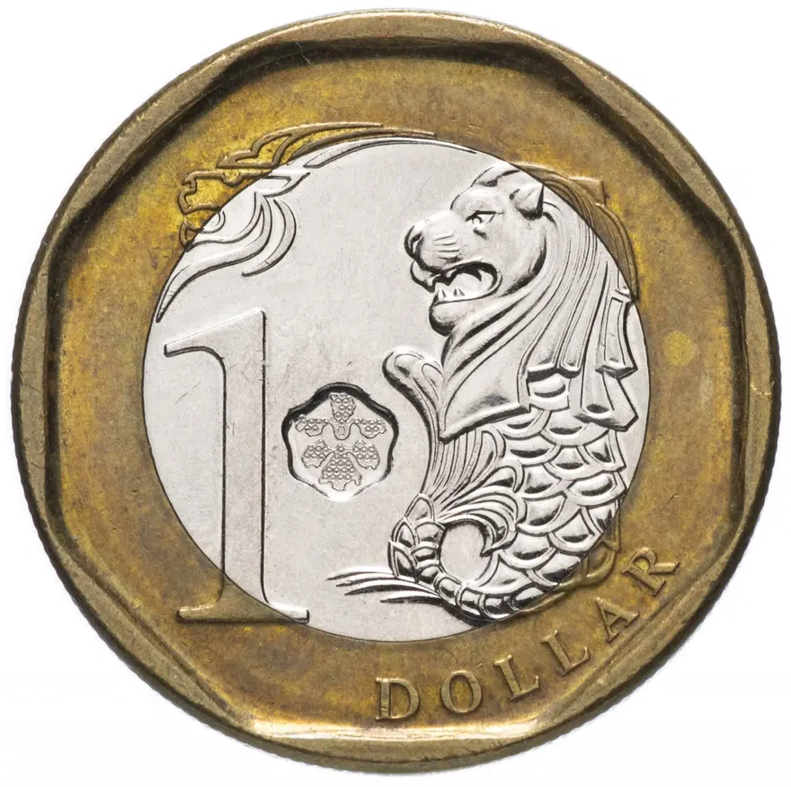 Сингапур 1 доллар (dollar) 2013, реверс
