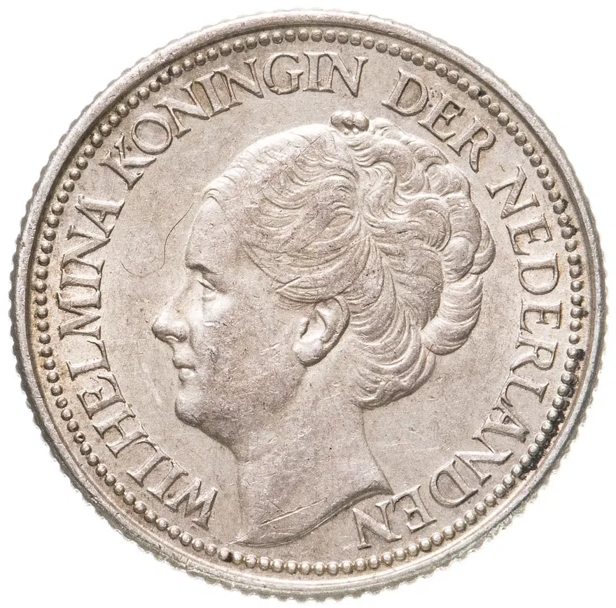 Нидерланды 25 центов (cents) 1940, реверс