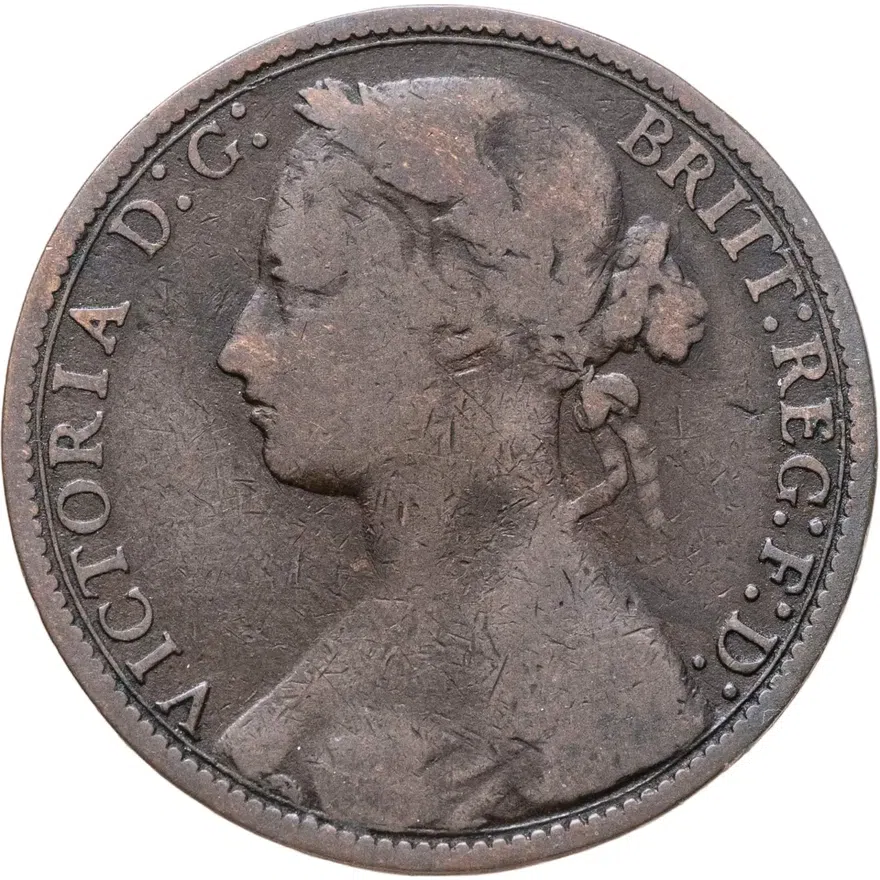 Великобритания 1 пенни (penny) 1875 Без отметки монетного двора