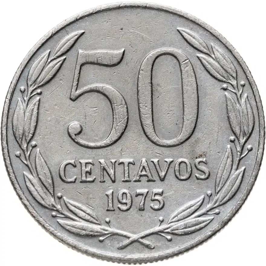 Чили 50 сентаво (centavos) 1975