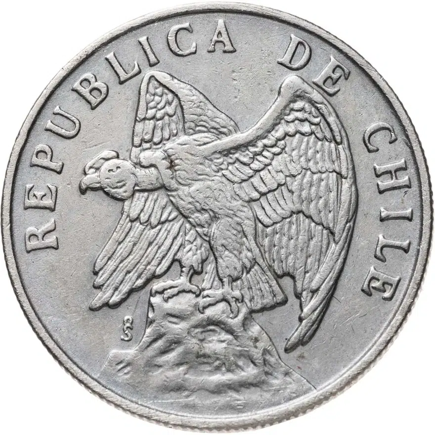 Чили 50 сентаво (centavos) 1975, реверс