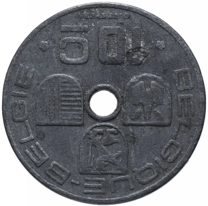 Бельгия 10 сантимов (centimes) 1941-1946, аверс