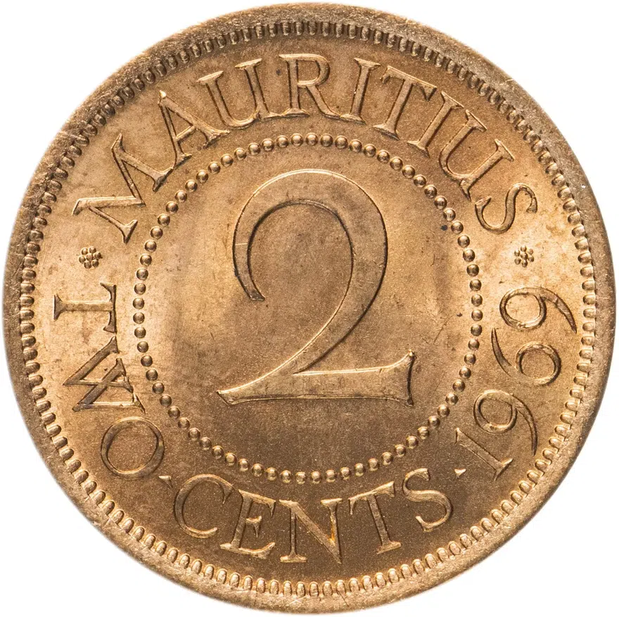 Маврикий 2 цента (cents) 1969