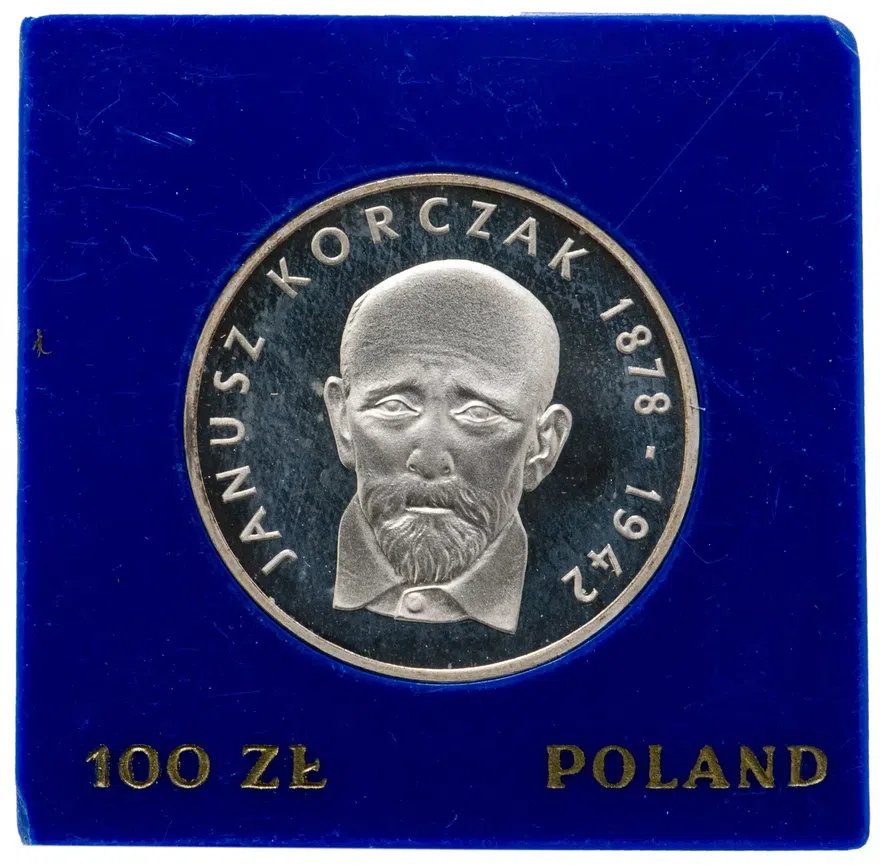 Польша 100 злотых (zlotych) 1978 "100 лет со дня рождения Януша Корчака", реверс