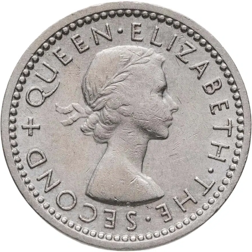 Новая Зеландия 3 пенса (pence) 1954, реверс