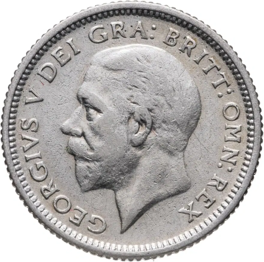 Великобритания 6 пенсов (pence) 1927, реверс
