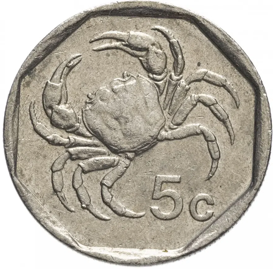 Мальта 5 центов (cents) 1991-2001
