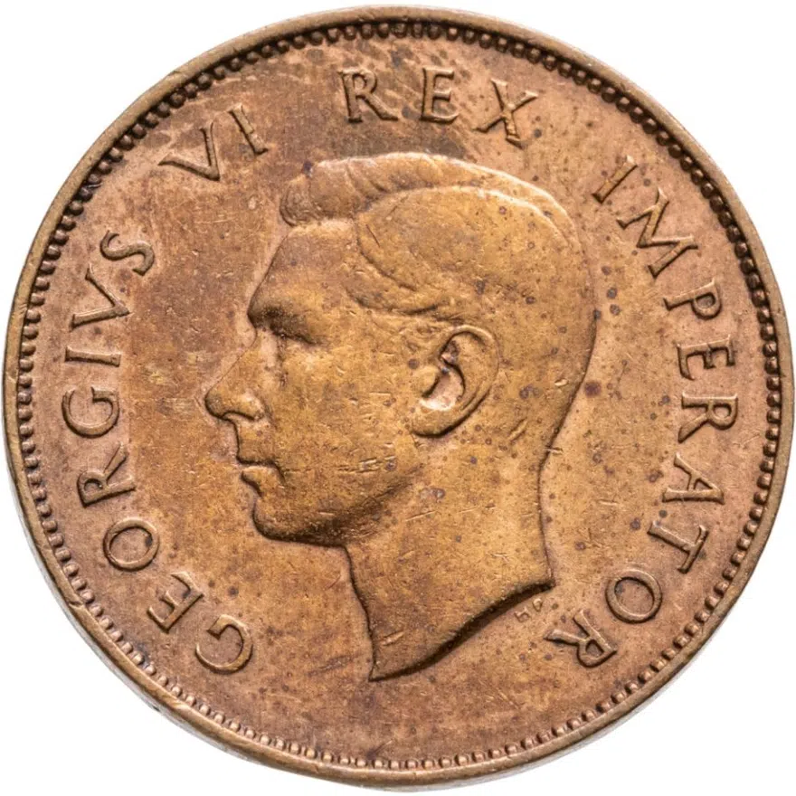 ЮАР 1/4 пенни (penny) 1946